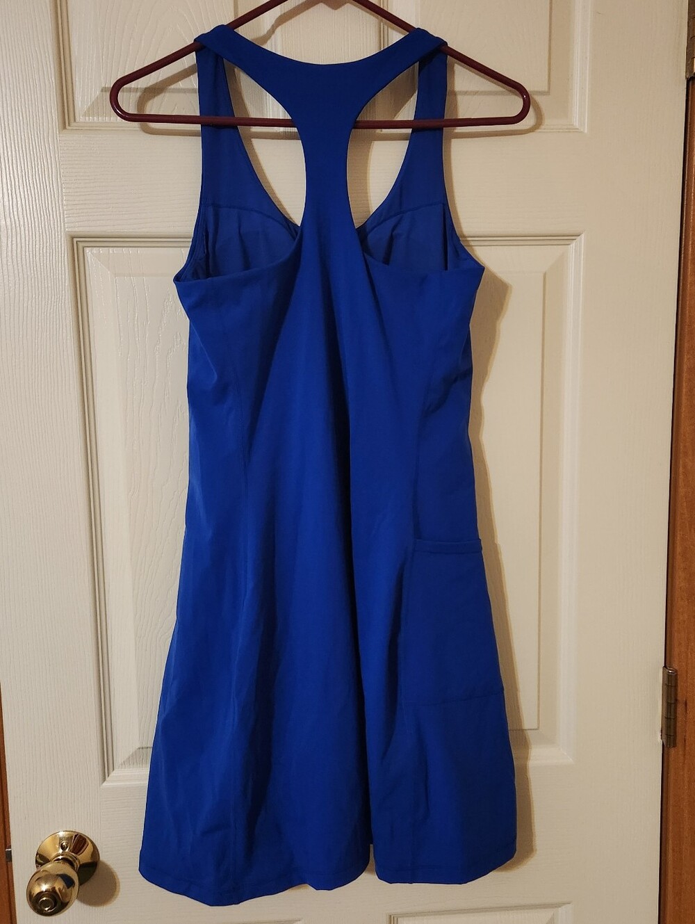 Sweaty Betty Power Workout Stretch Racerback Dress Royal Blue US Size 6 Shorts - Picture 4 of 7